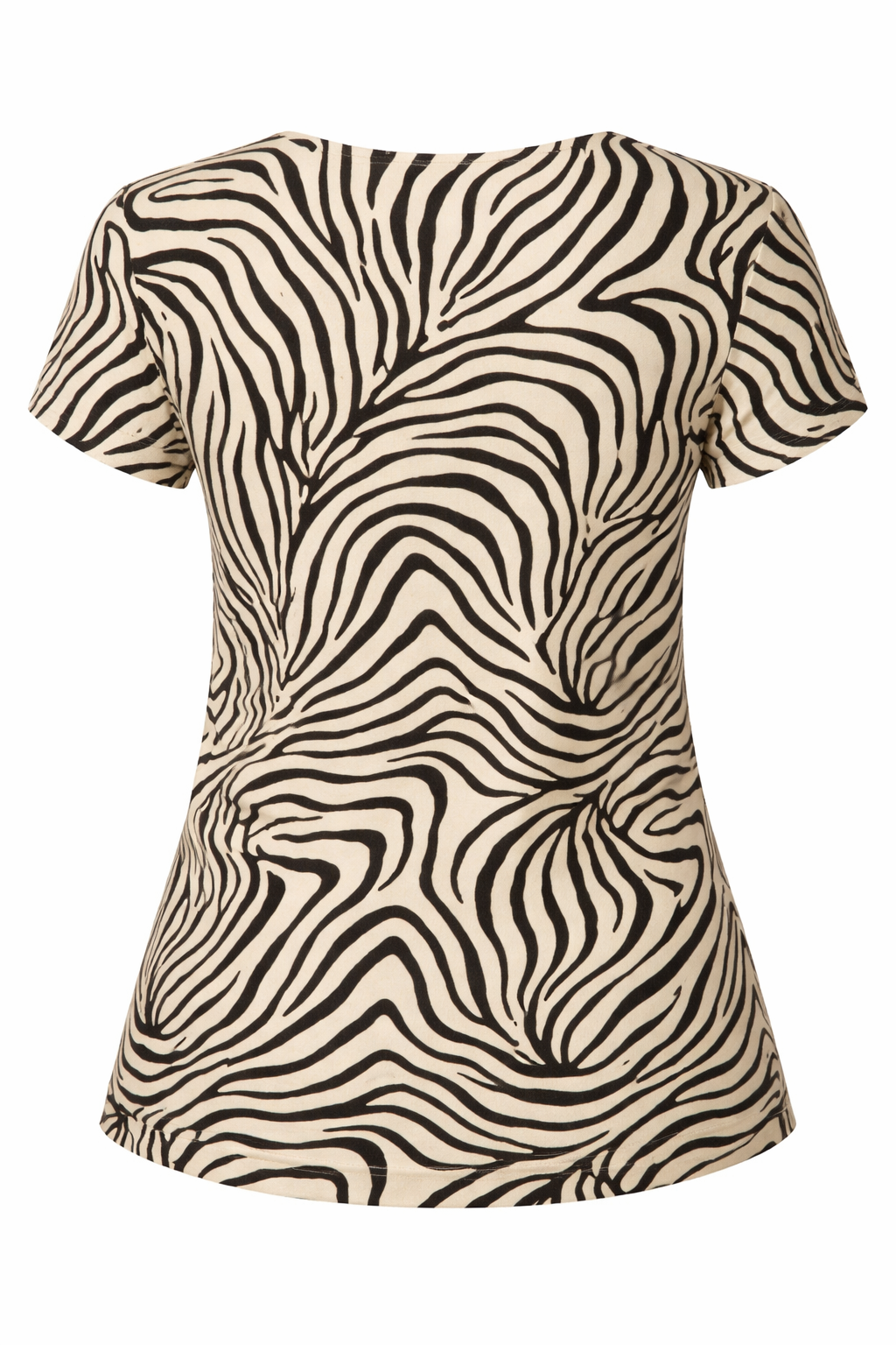 Soft Zebra Linen Blend Top