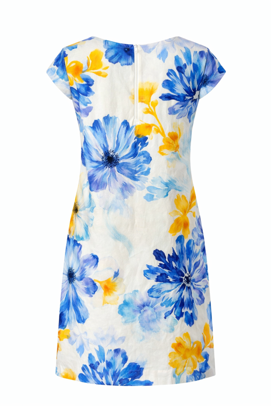 Italian Floral Shift Dress – Lightweight Cap Sleeve Summer Dress
