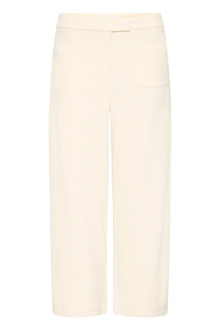 ICHI Almond Milk Tailored Trousers