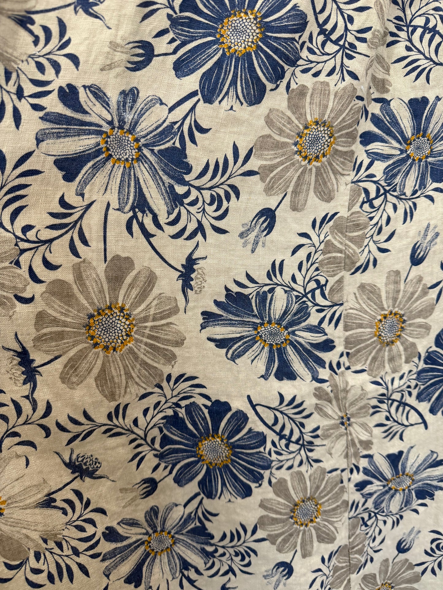 Blue Daisy Floral Cotton Dress | SORELLA