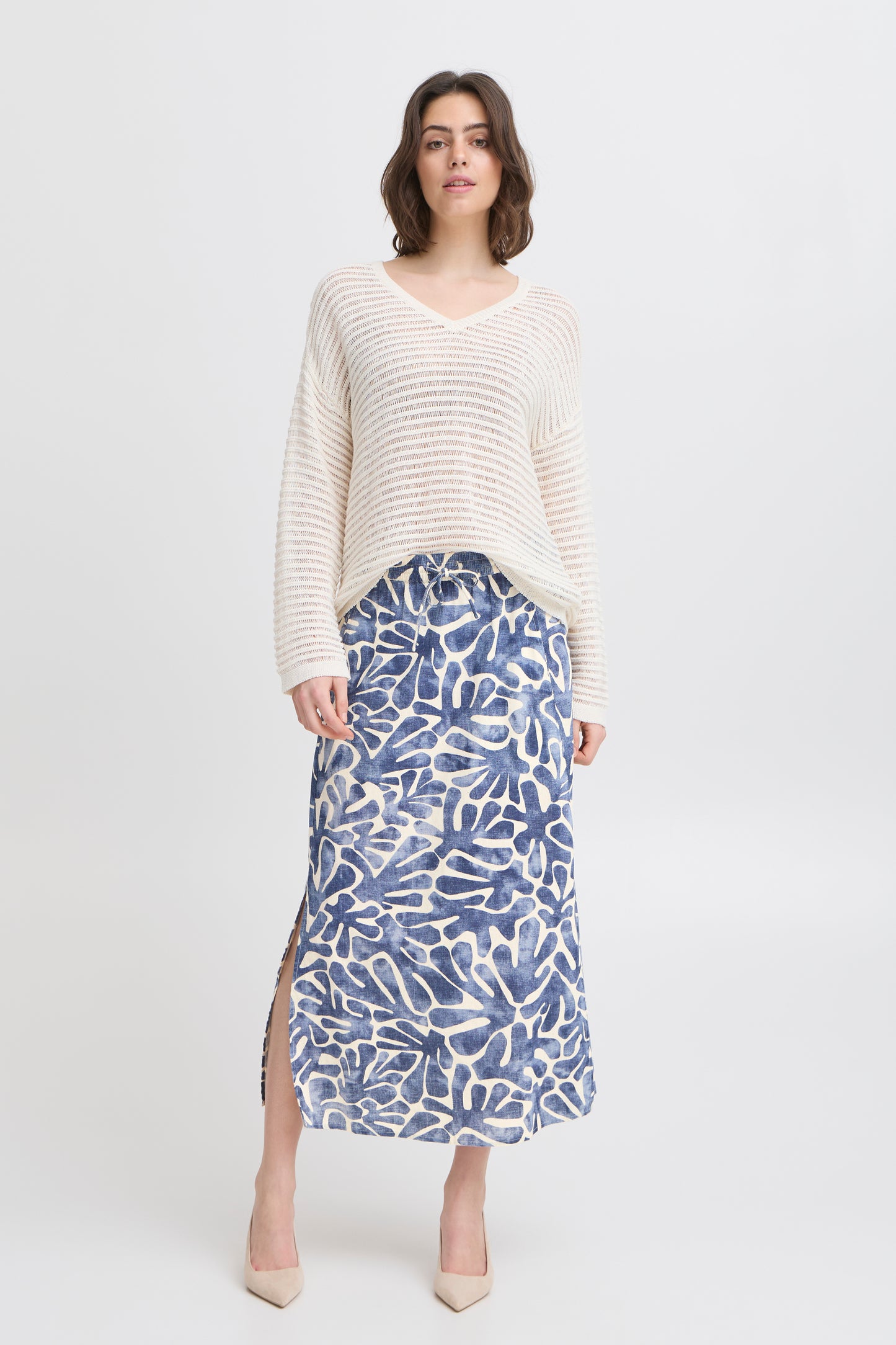 Relaxed Fit Full-Length Skirt | FRANZA image 0