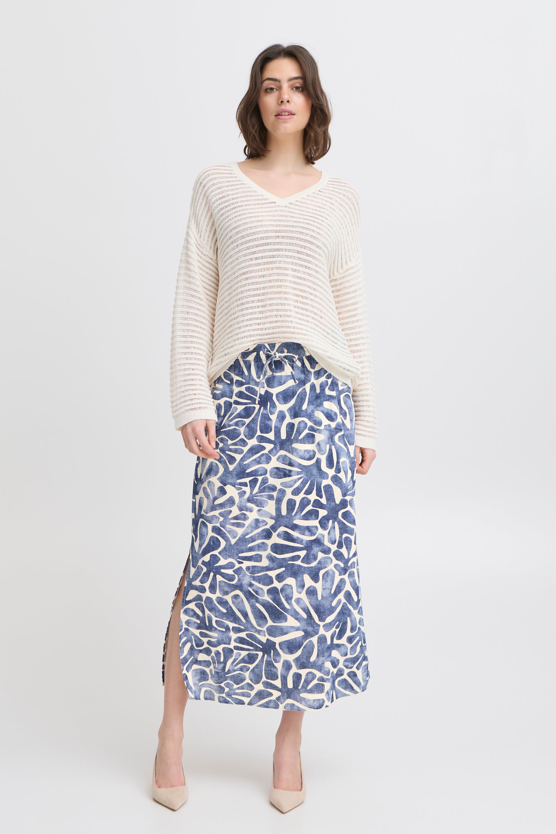 Relaxed Fit Full-Length Skirt | FRANZA image 0