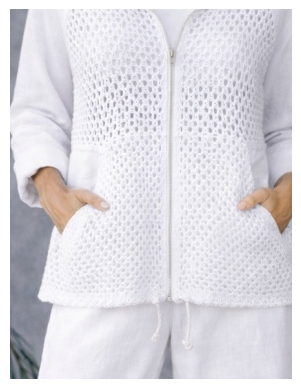 Italian Linen & Crochet Zip Hoodie Jacket – Lightweight Layer with Pockets