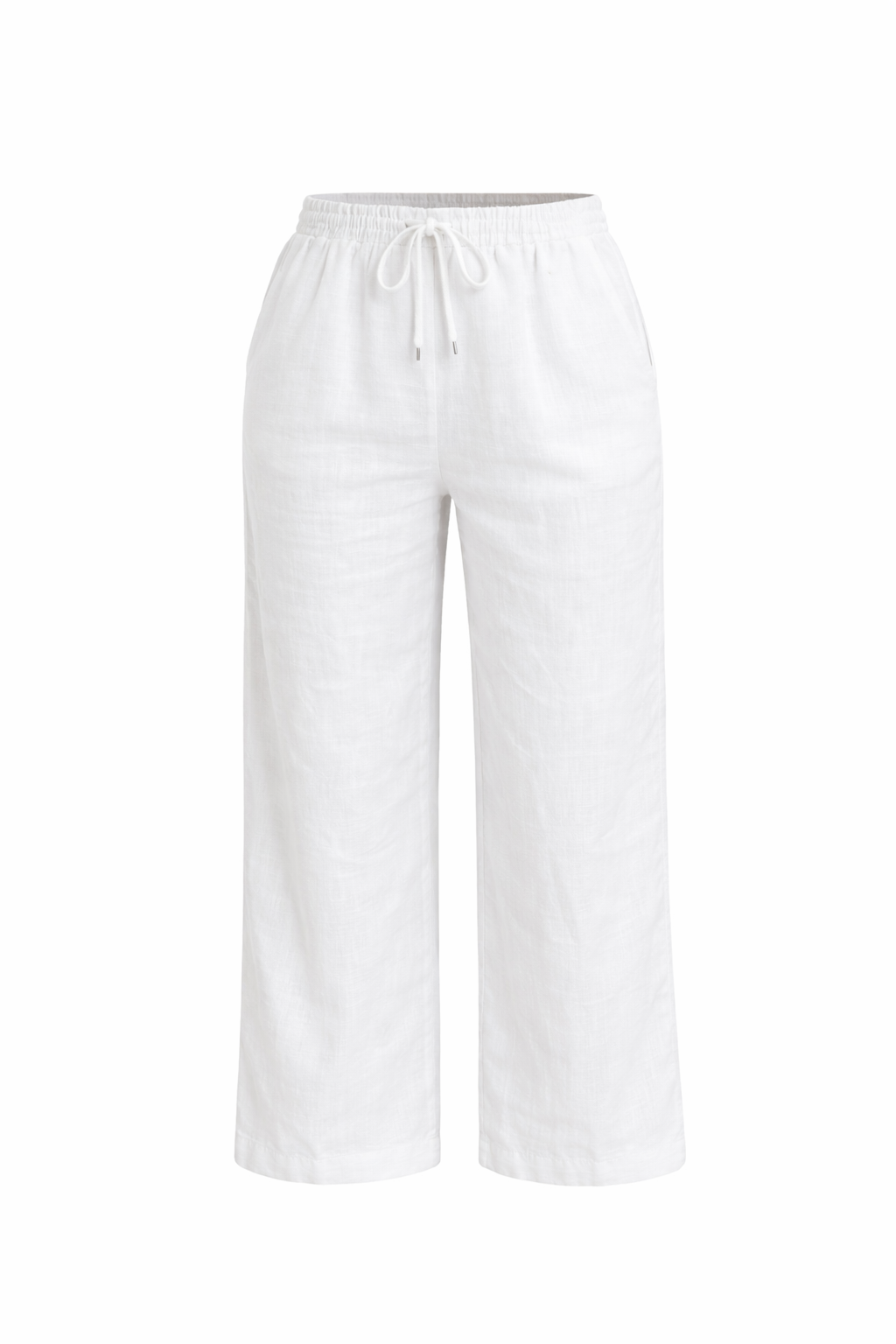 Anita's Relaxed Linen Pants - White
