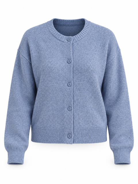 JJXX Blue Button-Front Cardigan
