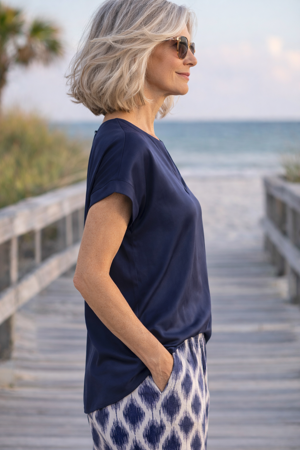 Essential V-Neck Tee by ICHI