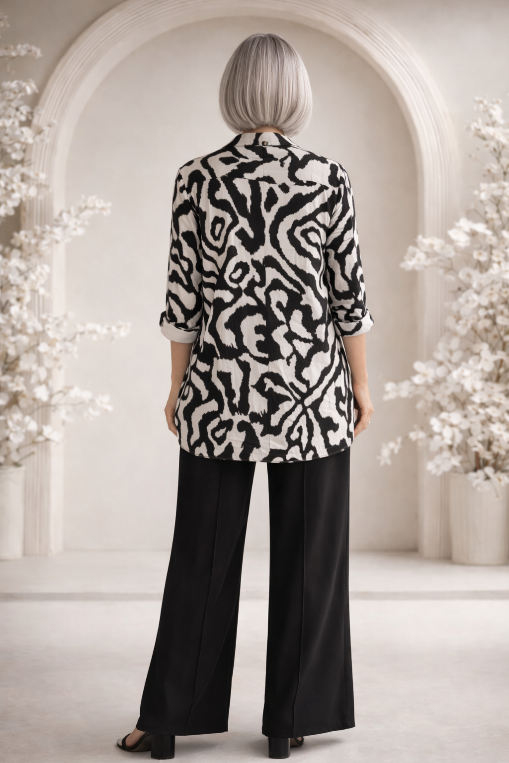 Black & White Patterned Topper/Jacket