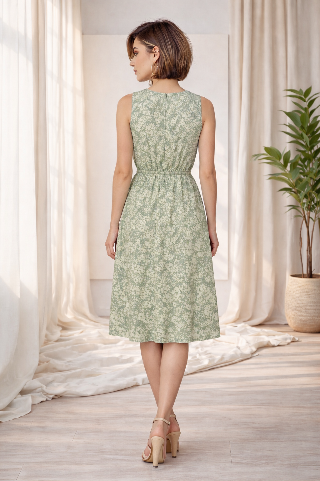 Breezy Knee-Length Dress | ICHI