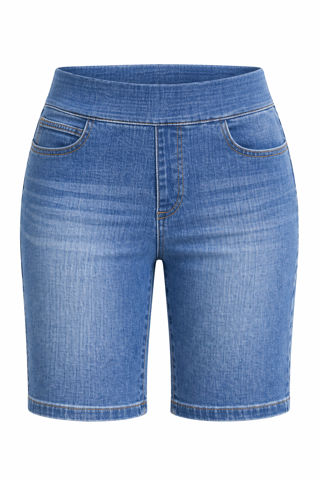 Point Zero Pull-On Tummy Control Denim Shorts – Stretch Comfort Fit