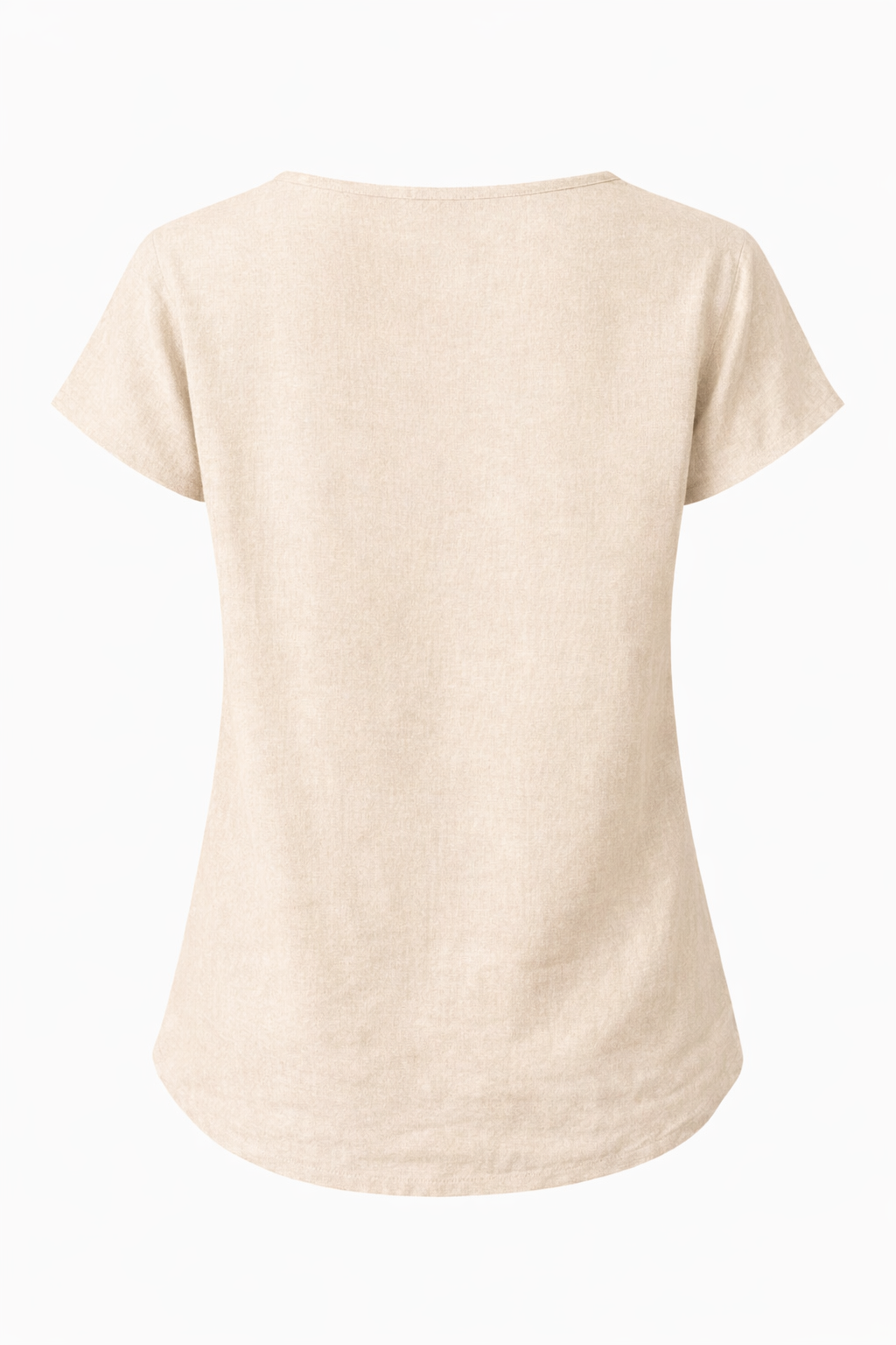 Beige Linen Top for Women