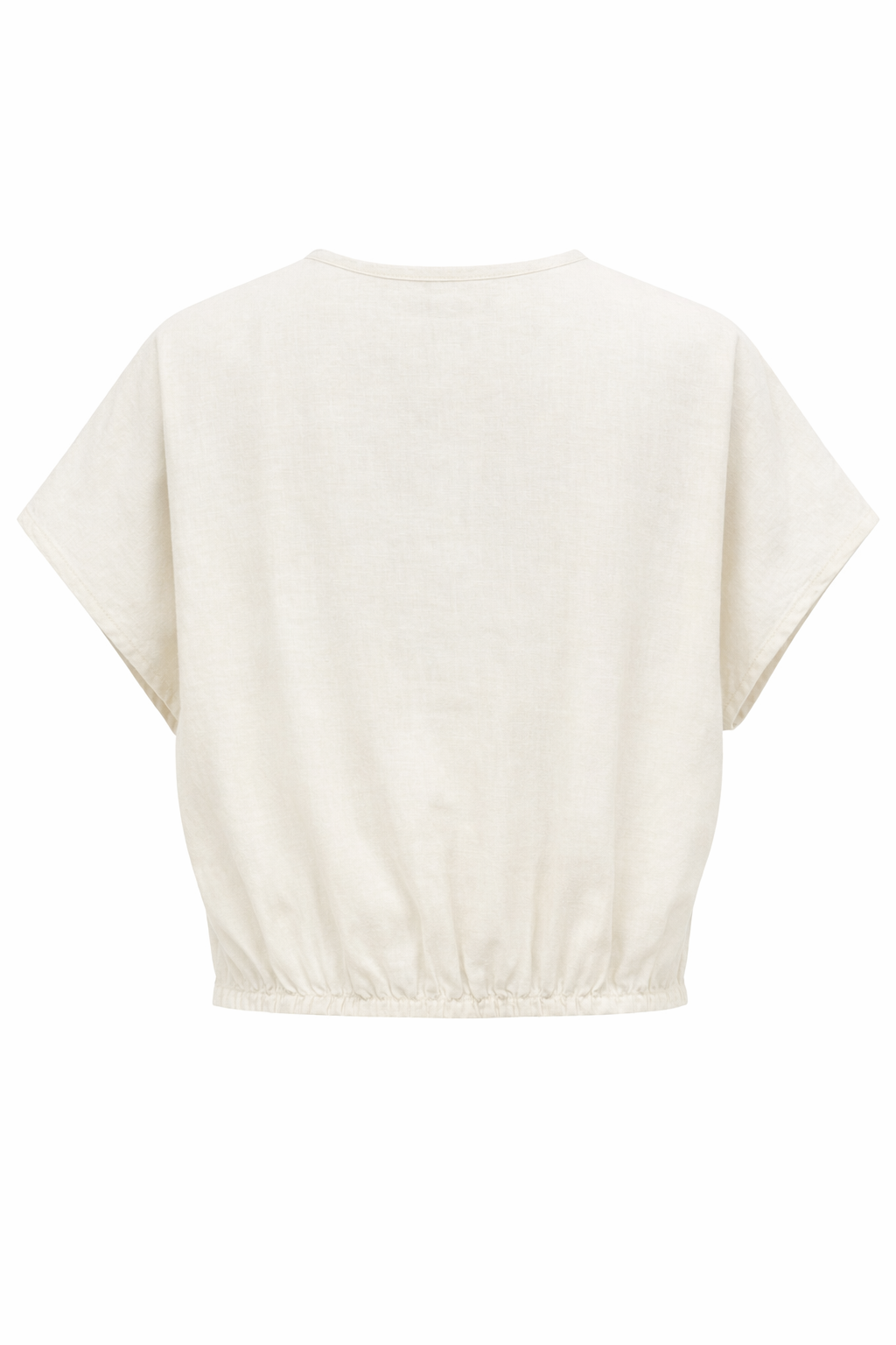 Linen Blend Wrap Blouse | ETERNELLE {more colours}
