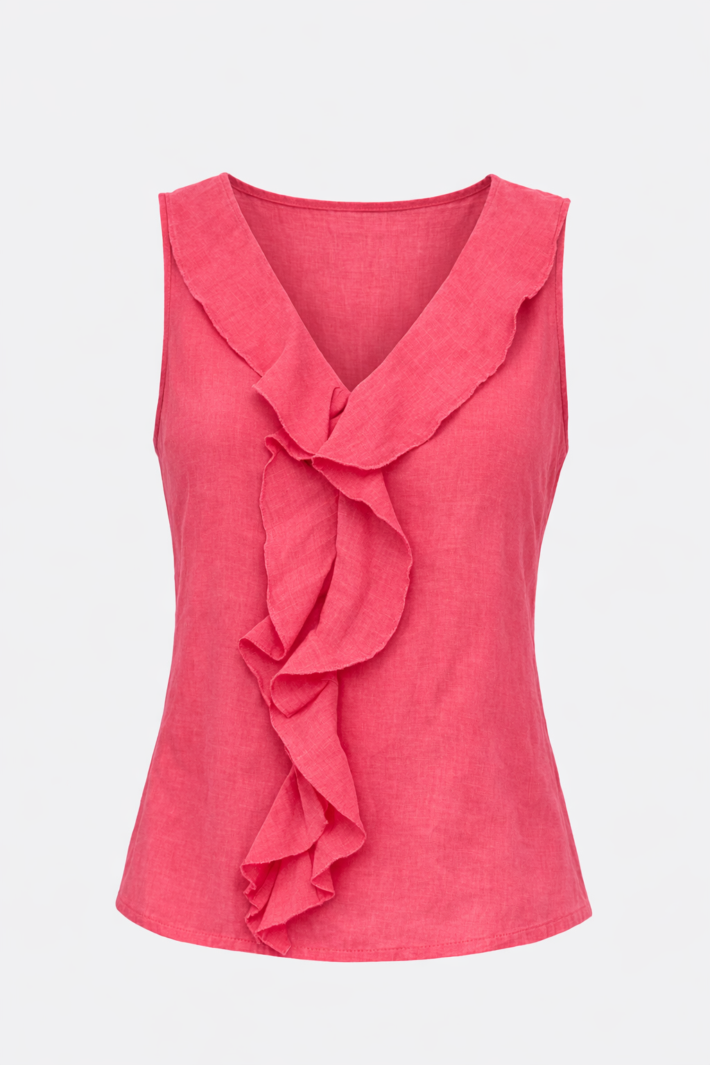 Juliet’s Frill Tank - Raspberry