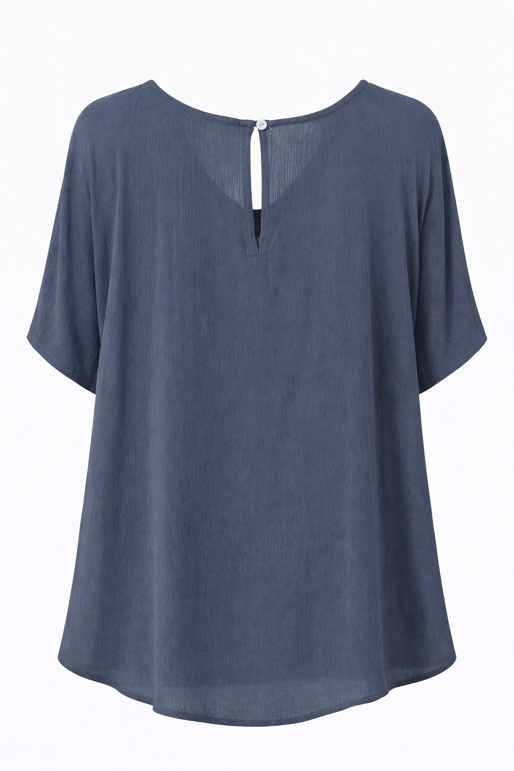 Short Sleeve Crepe Lightweight & Flowy Top | Blue or Black