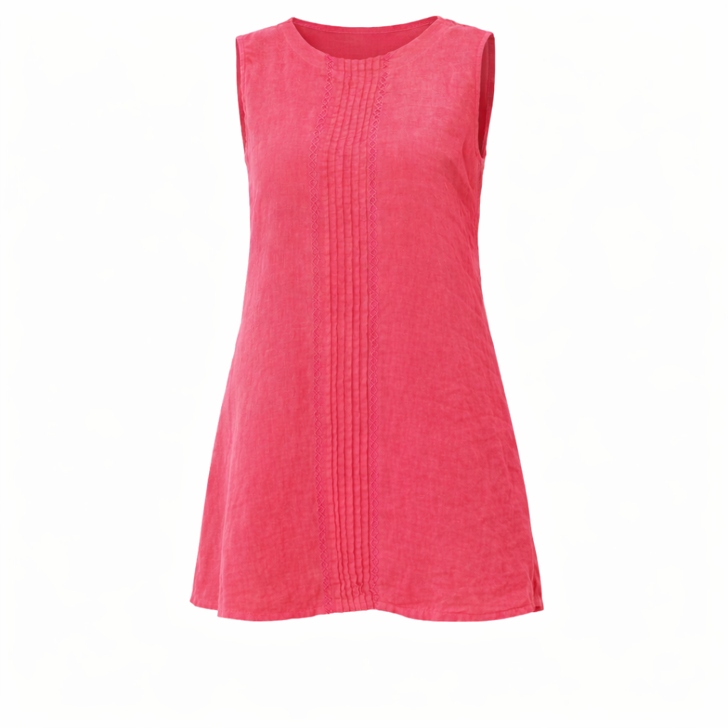 Daphne’s Stitched Detail Top - Raspberry