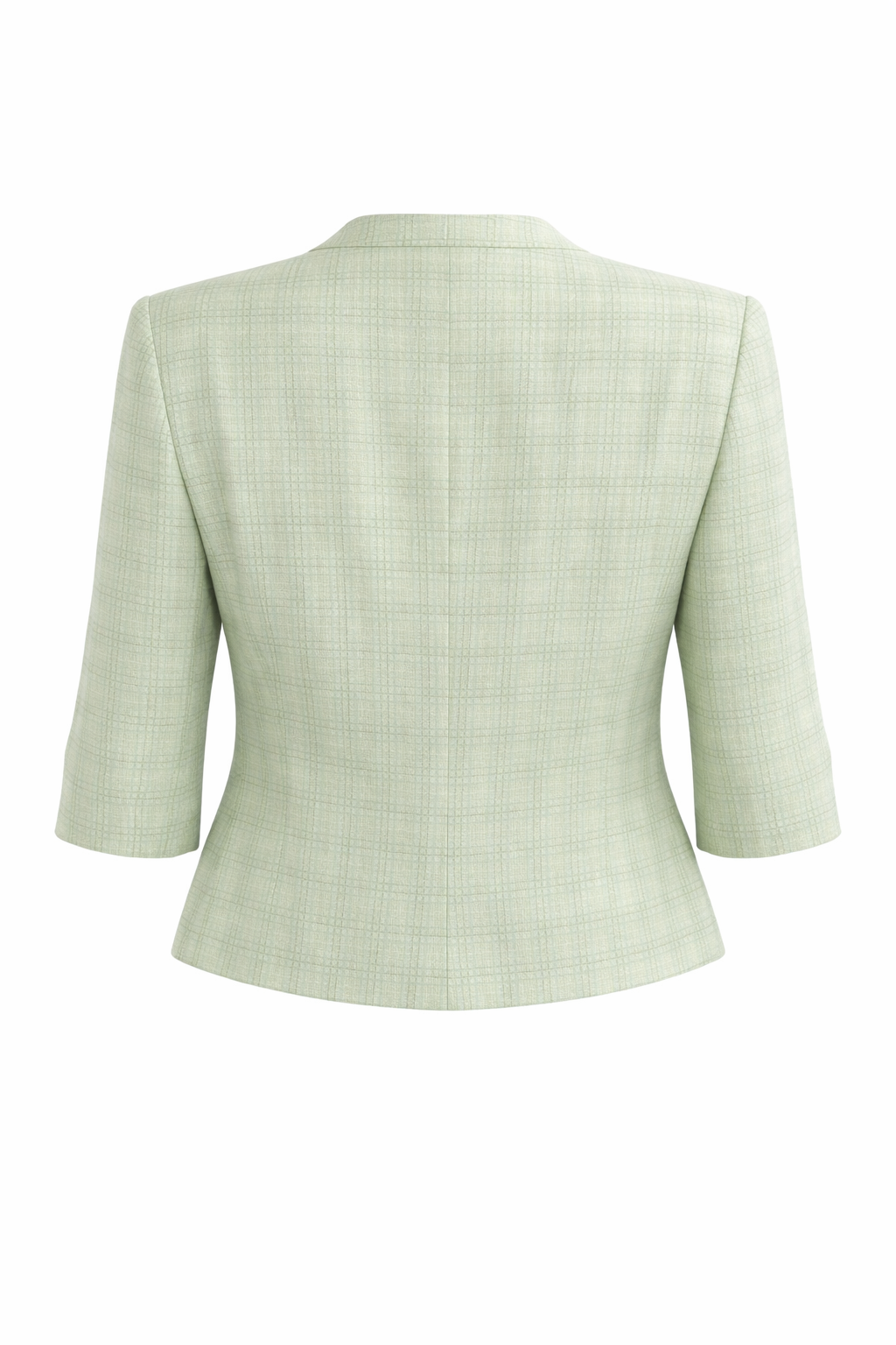 Sage Linen Blend Cropped Blazer