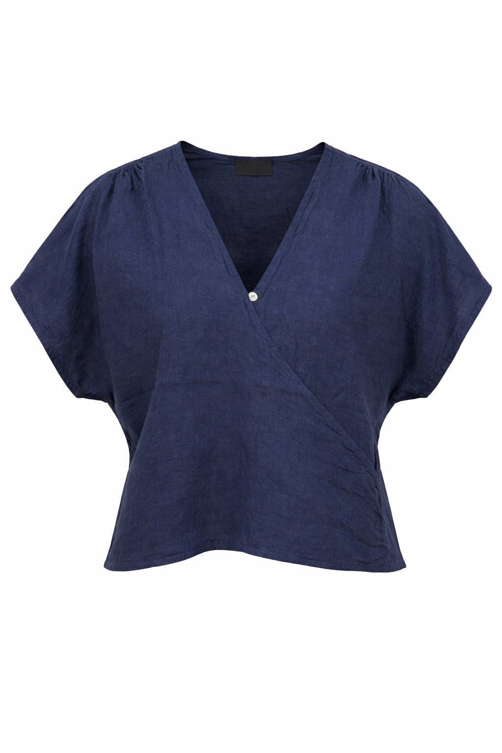 Linen Blend Wrap Blouse | ETERNELLE {more colours}