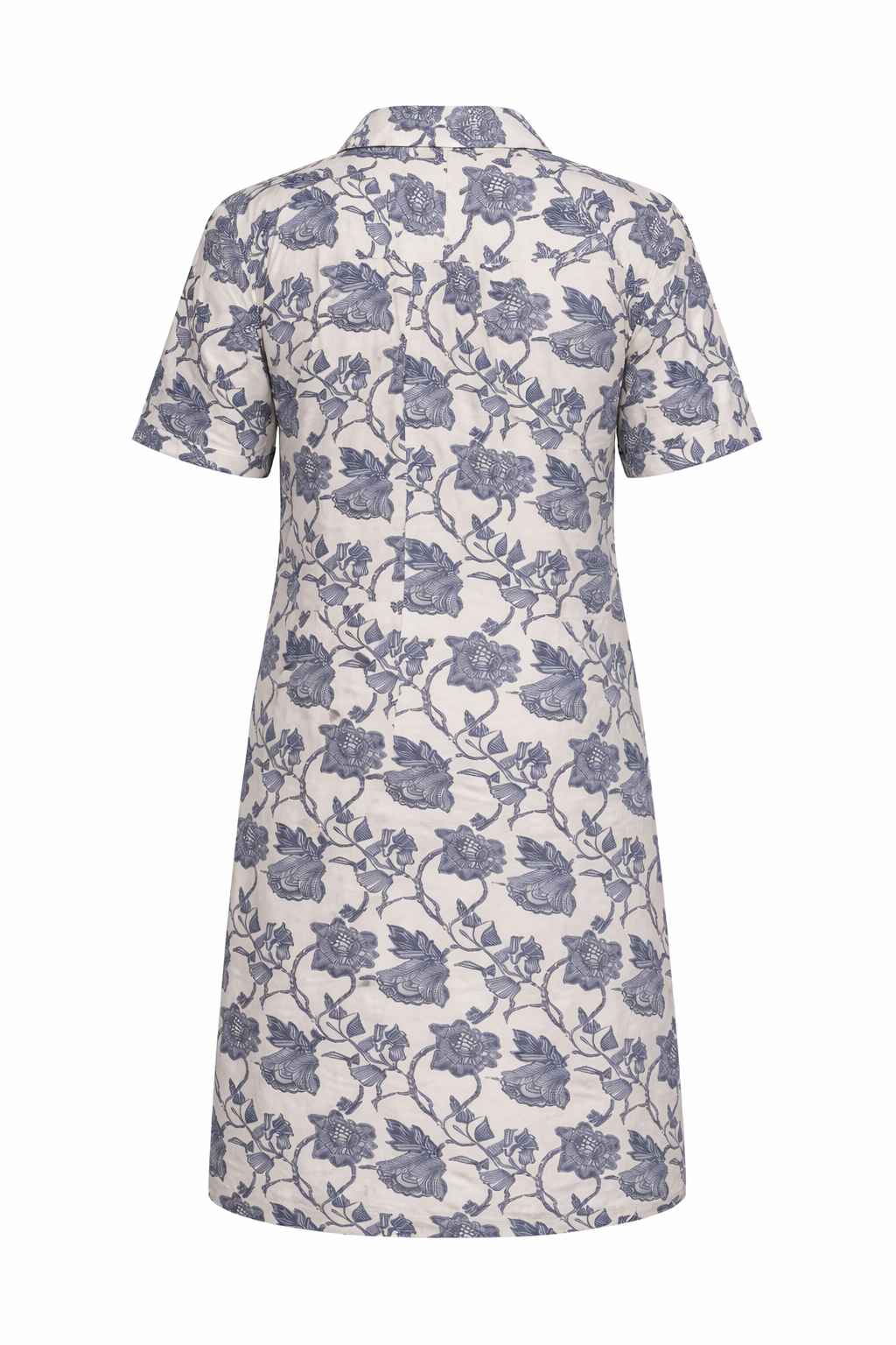 Floral Linen Blend Shirt Dress