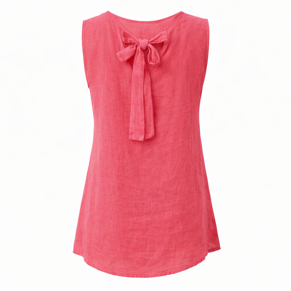 Daphne’s Stitched Detail Top - Raspberry