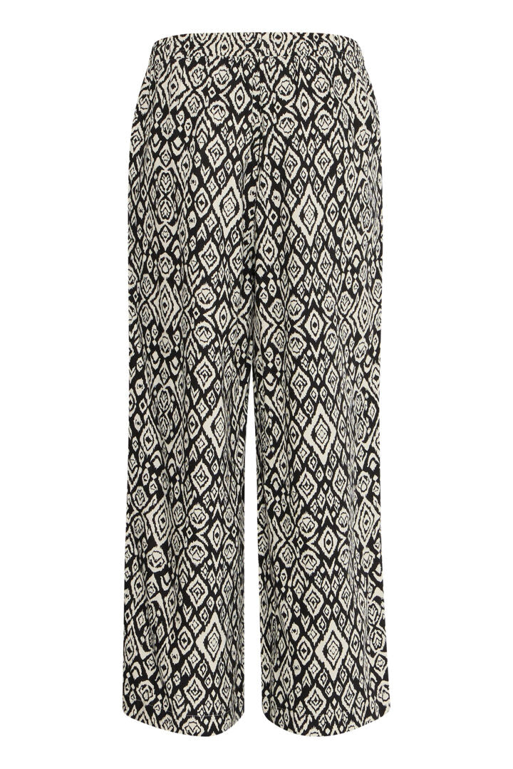 Black Diamond Pull-On Trousers for Women | ICHI