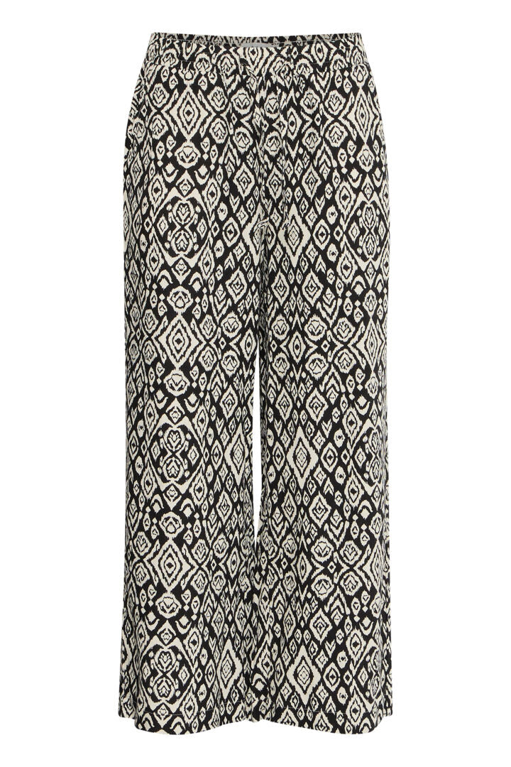 Black Diamond Pull-On Trousers for Women | ICHI