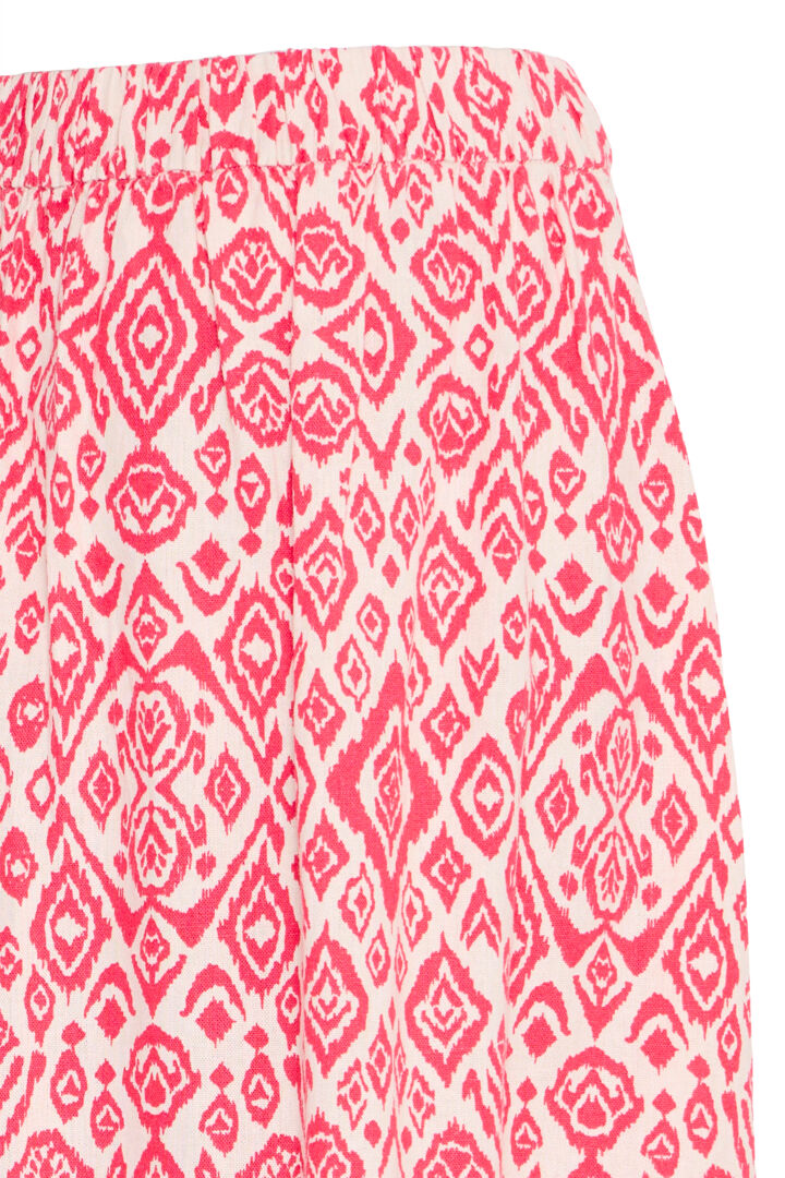 A-Line Midi Skirt | ICHI - Coral