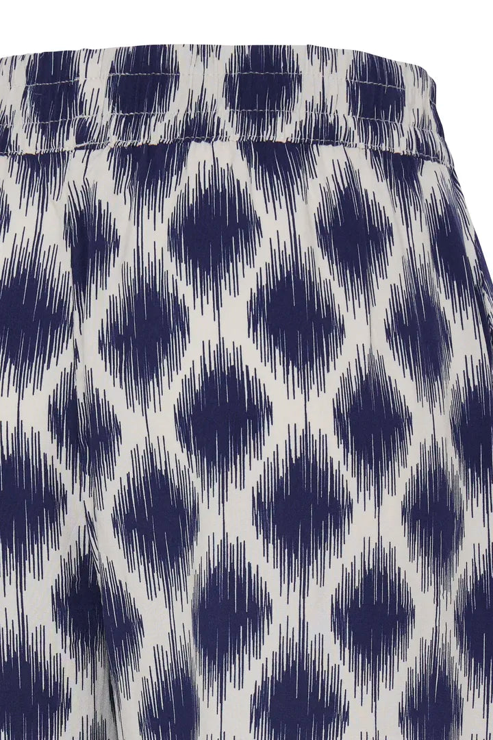 Sodalite Print Pull-On Pant by ICHI