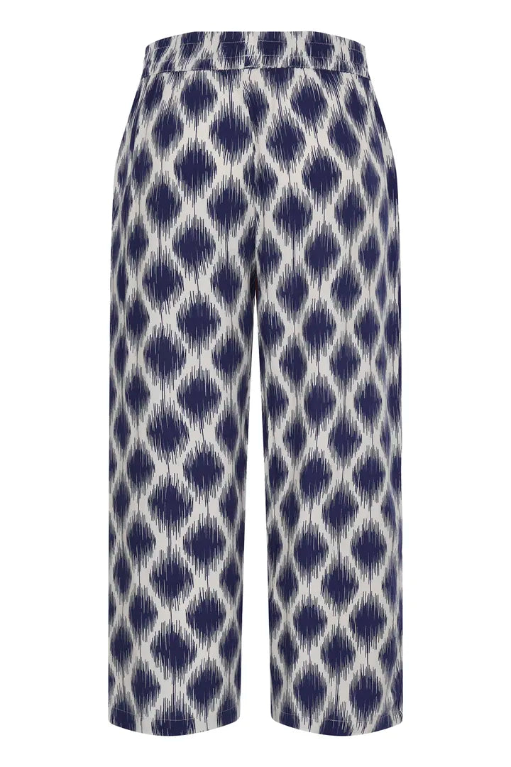 Sodalite Print Pull-On Pant by ICHI