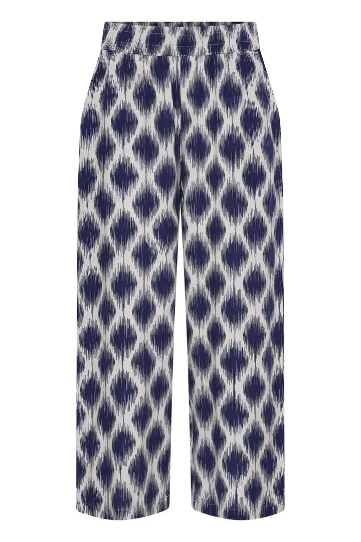 Sodalite Print Pull-On Pant by ICHI