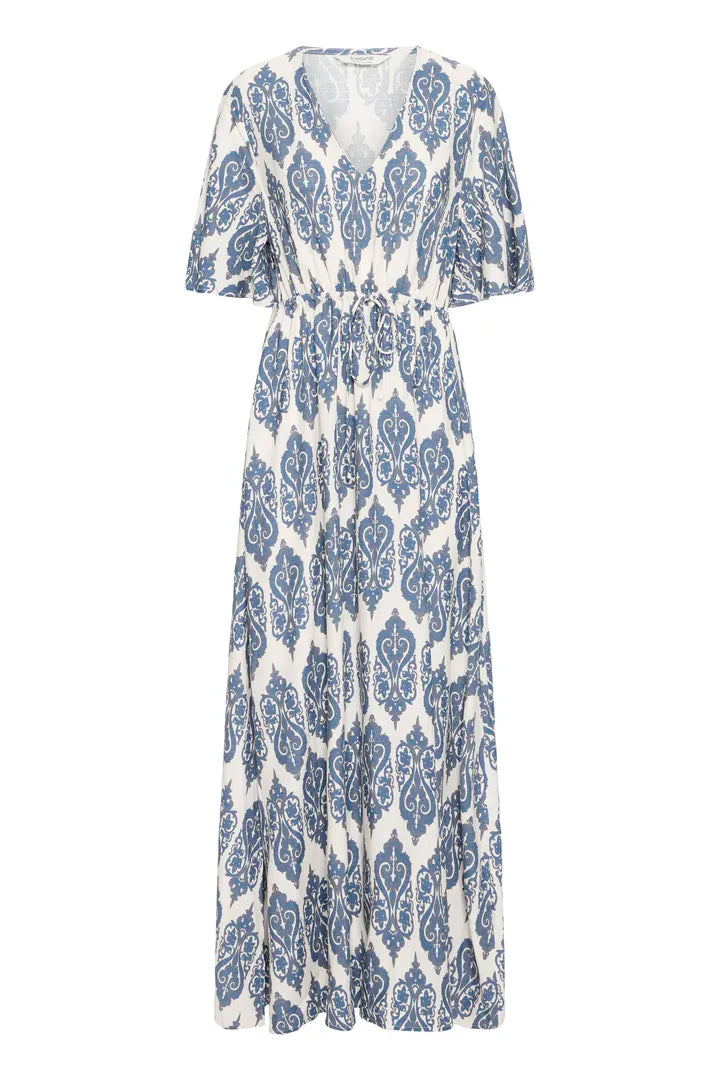 Long Kaftan Dress With Drawstring | b.young