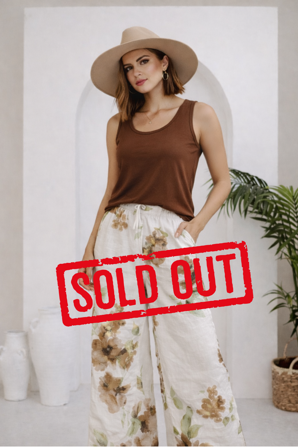 Bella Amour Linen Floral Pants