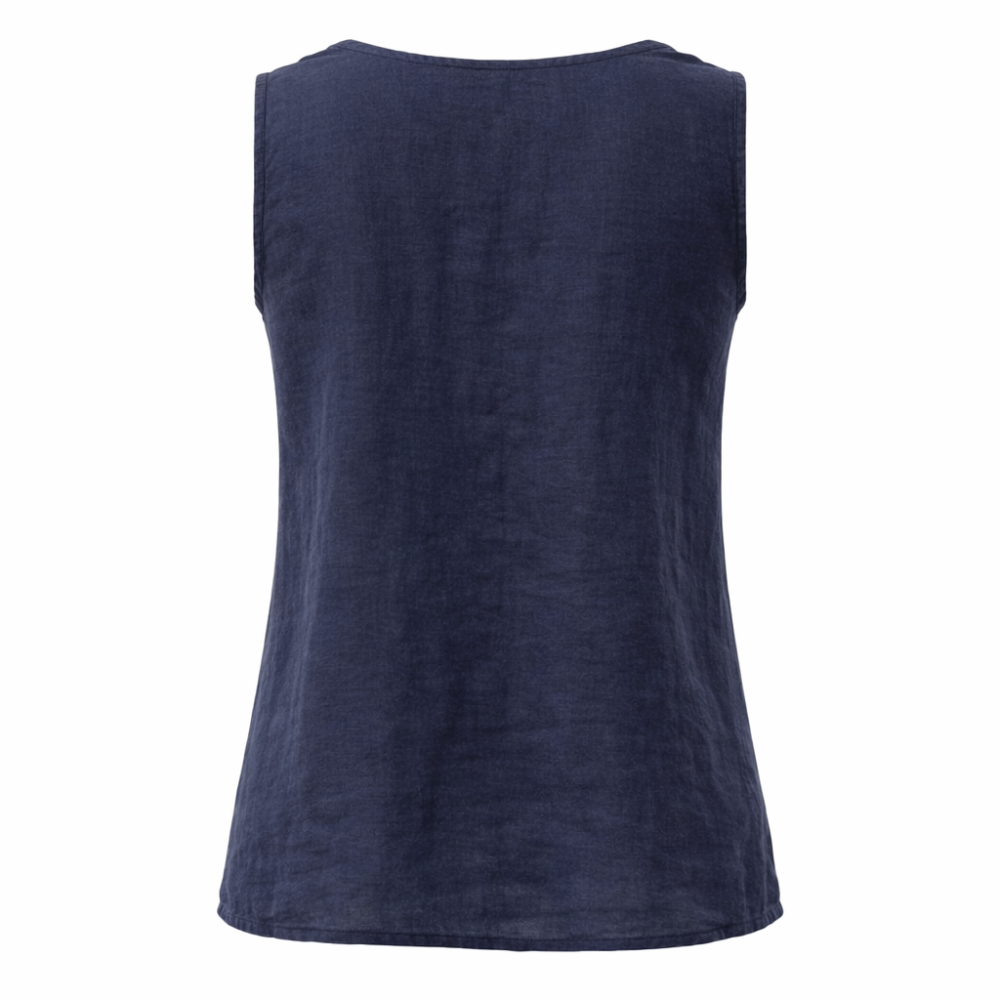 Juliet’s Frill Tank - Navy