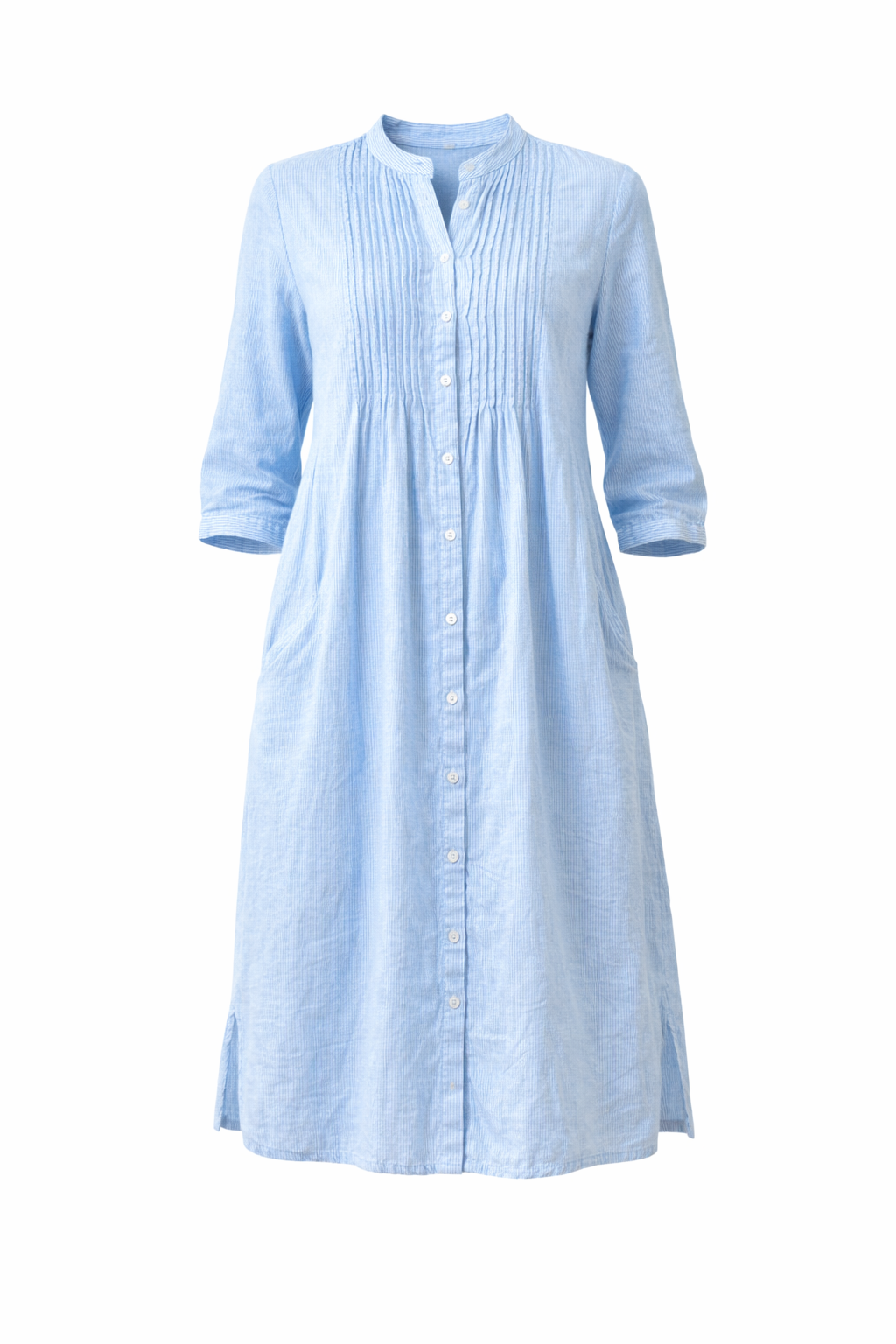 Cotton Button-Front Tunic Dress | Sorella